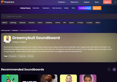 Dreamybull Soundboard